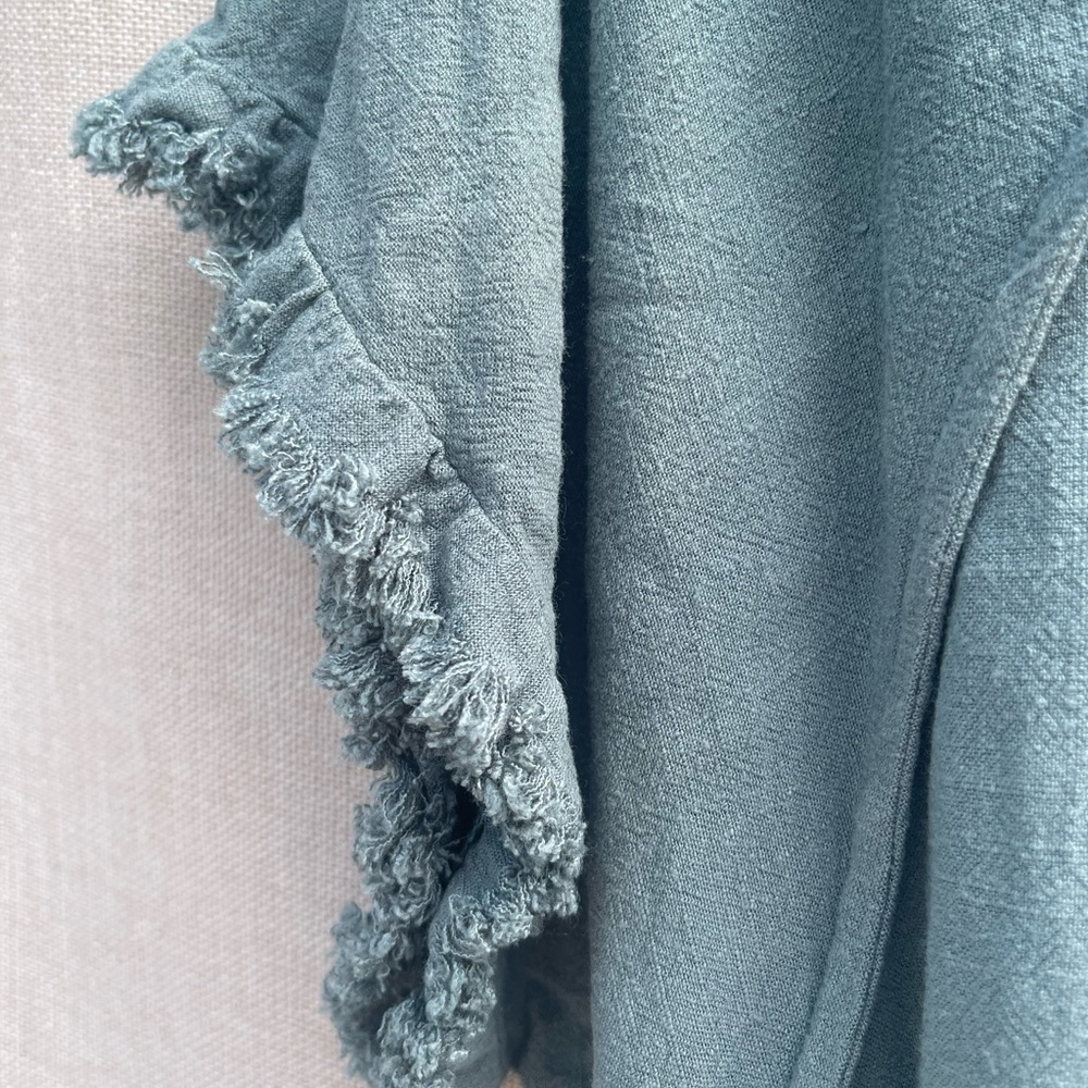 Frayed Hem jade Tunic Top, Umgee tunic top - Picture 3 of 9